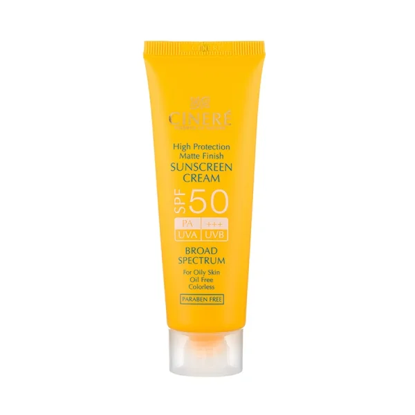 کرم ضد آفتاب بی رنگ سینره مدل Oil Free با SPF50 مناسب پوست چرب حجم 50 میلی لیتر