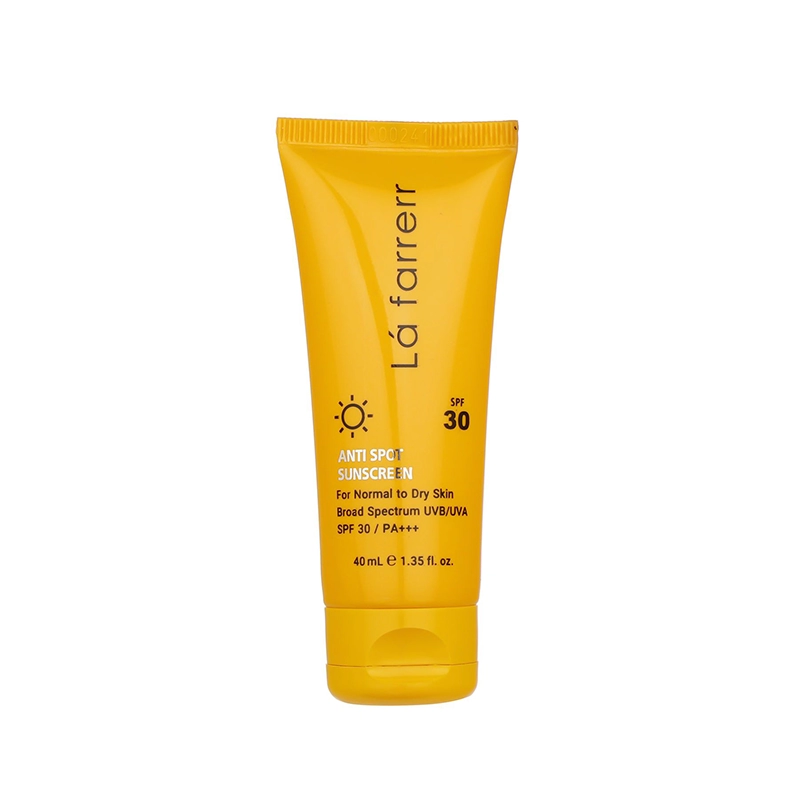 کرم ضد آفتاب و ضد لک بی رنگ لافارر مدل SPF30 مناسب پوست چرب و آکنه دار حجم 40 میلی لیتر