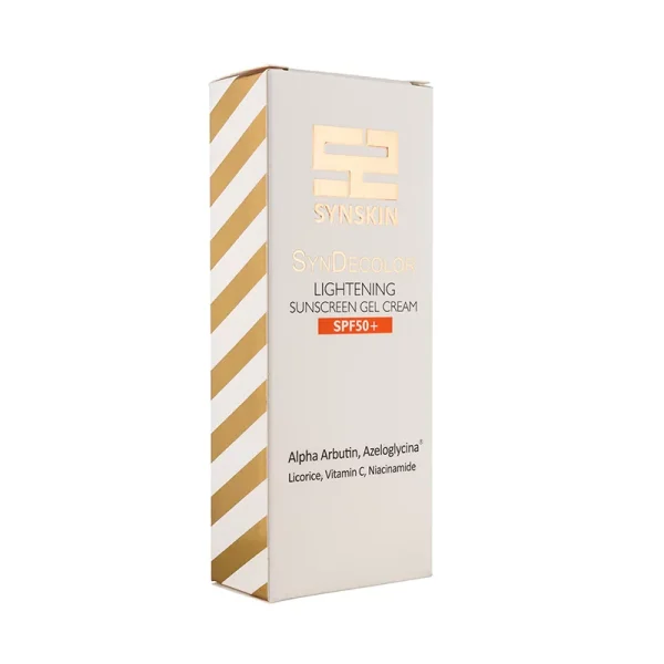 ژل کرم ضد آفتاب روشن کننده پوست ساین دیکالر دارای spf50 حجم 40 گرم